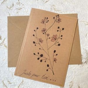 carte de vœux | motif florale