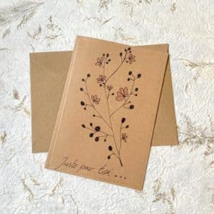 carte de vœux | motif florale