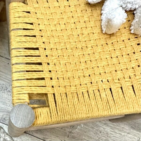 chaises enfant assise macramé rose