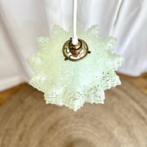 suspension vintage verre de clichy