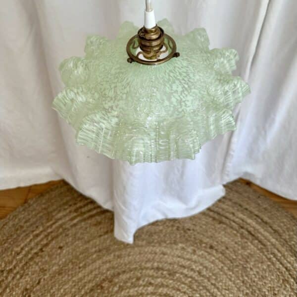 suspension vintage verre de clichy