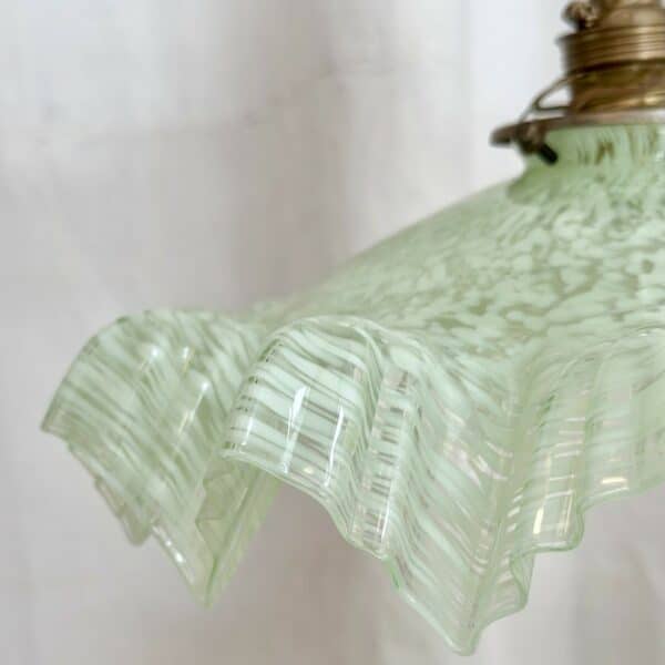 suspension vintage verre de clichy